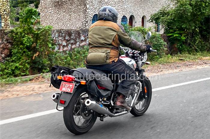Royal Enfield Interceptor 650 spotted testing with new accessory